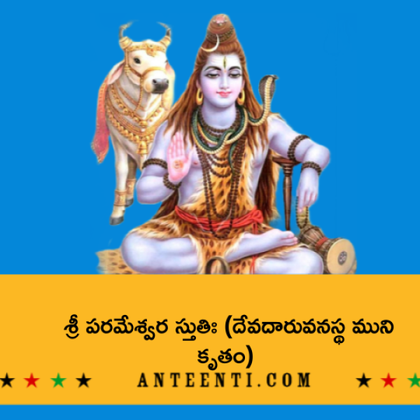 Devadaru Vanastha Muni Krita Parameshwara Stuti – శ్రీ పరమేశ్వర స్తుతిః (దేవదారువనస్థ ముని కృతం) - Telugu Lyrics