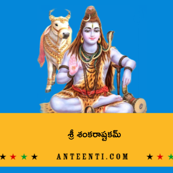 Sri Shankara Ashtakam – శ్రీ శంకరాష్టకమ్ - Telugu Lyrics