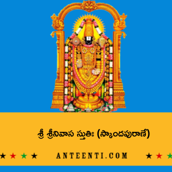 Sri Srinivasa Stuti (Skanda Puranam) – శ్రీ శ్రీనివాస స్తుతిః (స్కాందపురాణే) - Telugu Lyrics
